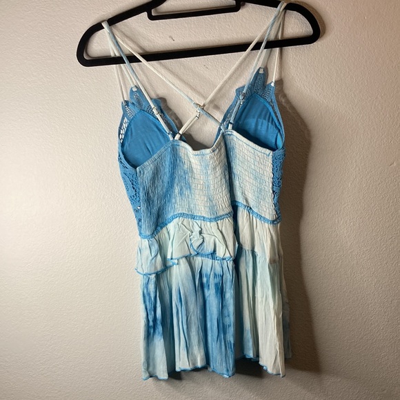 La Miel Blue Boho Top - Picture 2 of 7